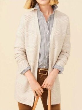 J. McLaughlin Maglee Merino Wool Chunky Cardigan XL Tan